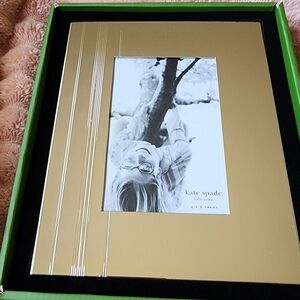 kate Spade Metallic Silver Picture Frame